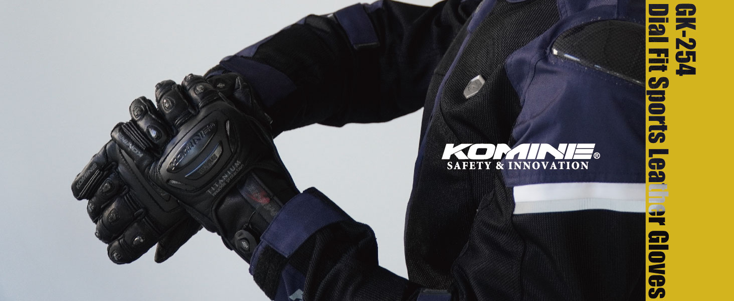 コミネ公式】GK-254 ダイアルフィットスポーツレザーグローブ