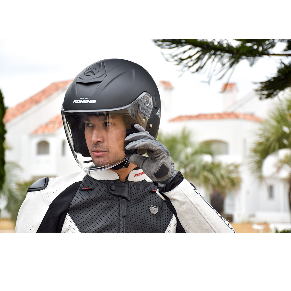 豊富な定番 HK-1651 コミネ KOMINE 2021年秋冬モデル ジェットヘルメット ERA2 白 Lサイズ HD店 ヒロチー商事